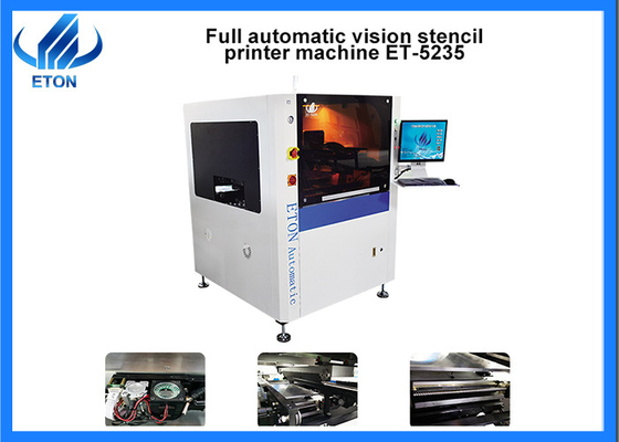Visión automática completa línea de producción SMT máquina de impresión de plantillas 300mm/seg Squeegee velocidad