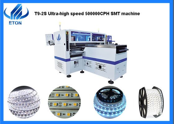 Los grupos dobles de Rail+Four de luz de tira flexible de las cabezas de la colocación que hace la máquina T9-2S escogen y máquina del lugar
