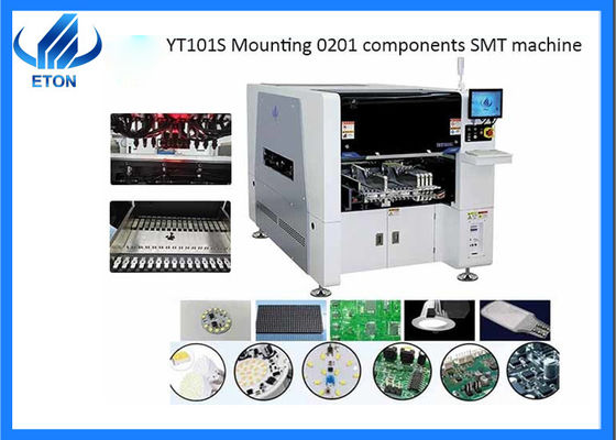 Máquina de selección y colocación de 0201 componentes SMT Mounter YT101S 4W CPH