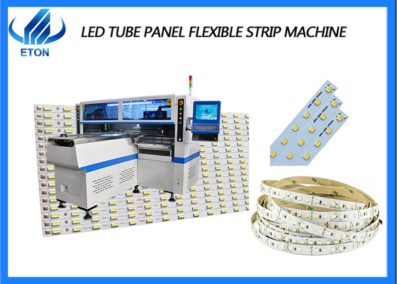 Máquina flexible del lugar de la selección de SMT de la luz de tira del panel del tubo de 68 cabezas LED Mounter LED