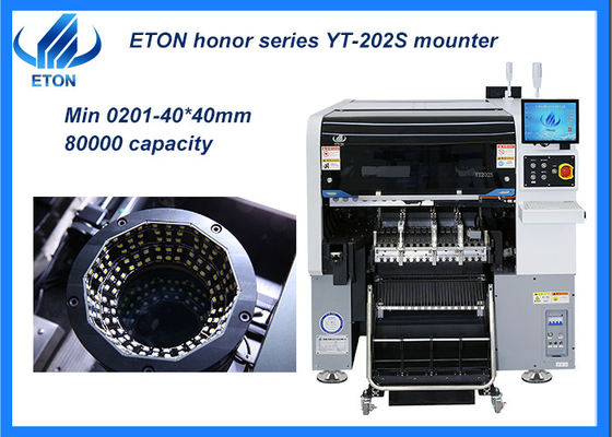 Máquina eléctrica de SMT de la precisión de la máquina 0.02m m de SMT Mounter de los productos del brazo dual