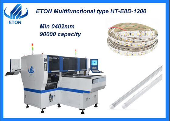 90000CPH SMT montador doble brazo doble módulo doble velocidad para tubo / tira / bombilla