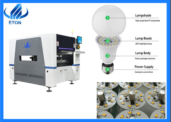 La máquina automática LED del montaje de SMT de los condensadores escoge y coloca para la producción industrial