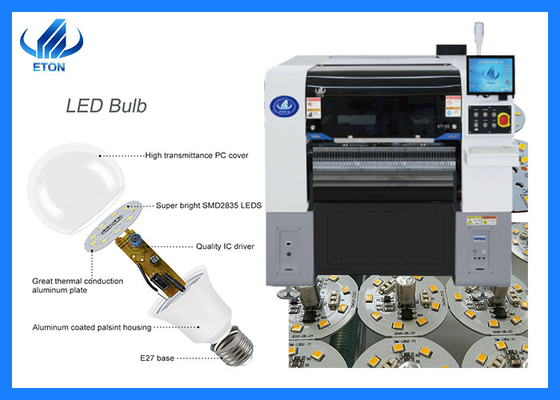 Máquina de montaje SMT KT10S Precisión CHIP ± 0,03 mm y velocidad 48000CPH máquina de recogida y colocación