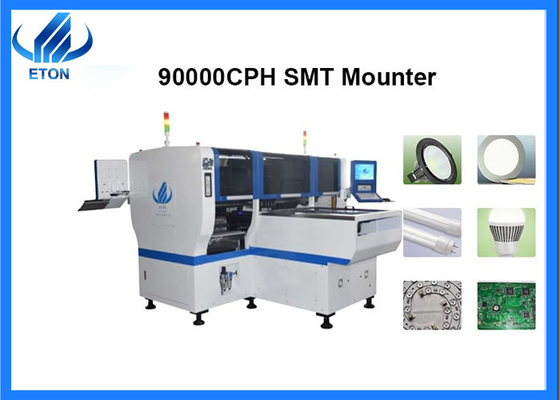 Máquina de montaje SMT de alta precisión 90K CPH para controlador de potencia y placa eléctrica