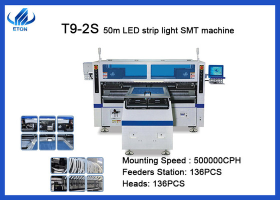 Máquina de montaje de chips de doble carril SMT Pick And Place Machine para la fabricación de tiras LED de 100 m