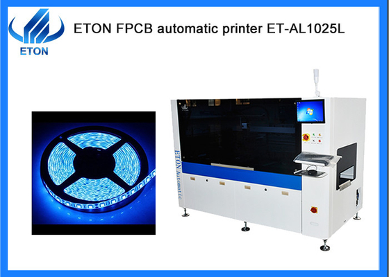Máquina de impresión de plantillas automática fija con abrazadera de borde para tira flexible de LED