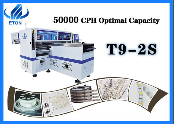 Máquina de montaje de chips LED de 500000CPH para la producción de tiras LED de 100 m