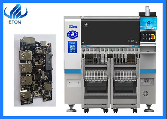 OEM ODM SMT 20 Pcs Máquina de colocación de cabezas con tasas de colocación 98000CPH Peso total 2380kg