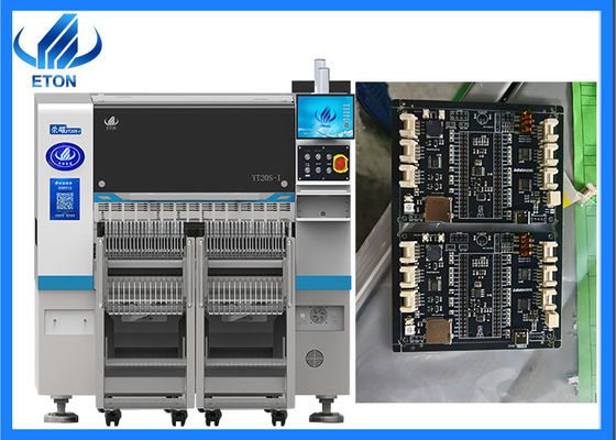 Velocidad personalizable Máquina de selección y colocación SMT 20 Ejecutivos de doble pórtico Compatible