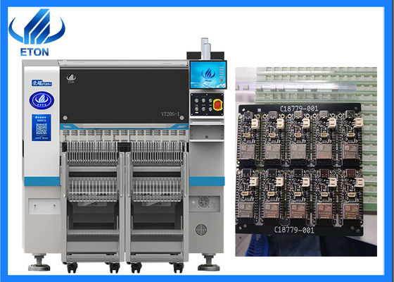 Máquina SMT de ubicación modular de 20 cabezas personalizable Precisión Software libre Actualización Producción flexible