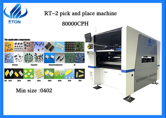 Las luces LED escogen y colocan los carriles dobles de la máquina 450X300M M 20 cabezas 84 alimentadores