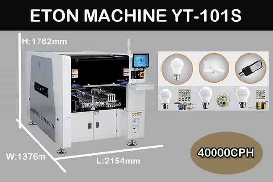 Máquina de selección y colocación de 0201 componentes SMT Mounter YT101S 4W CPH