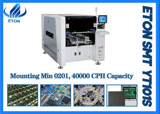 Máquina de fabricación componente 40000 CPH de 0201 LED para el tablero del PWB de la alta precisión