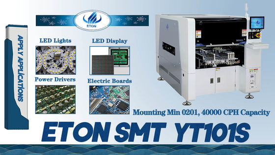 Bulbo del LED/conductor SMT Mounter 40000CPH del poder para los componentes de SMD