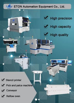 Carril doble modular doble de la máquina del montaje de ETON SMT para los tableros del PWB