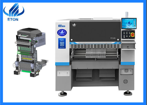 10 boquillas Máquina de colocación SMT de cabeza de montaje integrada con software independiente