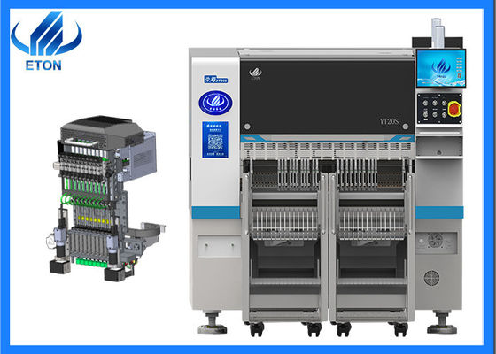 Máquina de recogida y colocación SMT personalizada 20 boquillas Max 500 * 300mm PCB para el montaje de velocidad