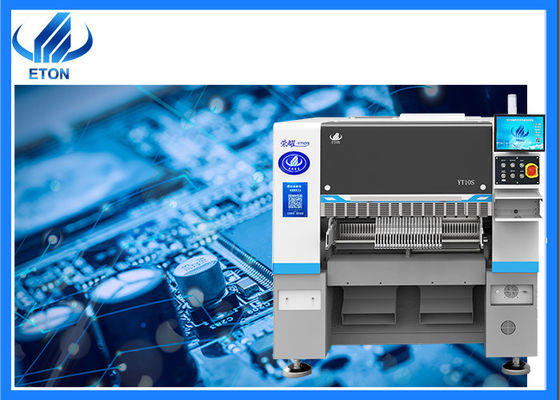 Máquina de montaje de placa base con 12 boquillas XYZ con motor lineal magnético