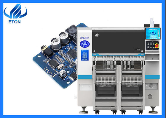 Máquina de ensamblaje SMT Windows 7 98000CPH 20 cabezas línea de producción SMT