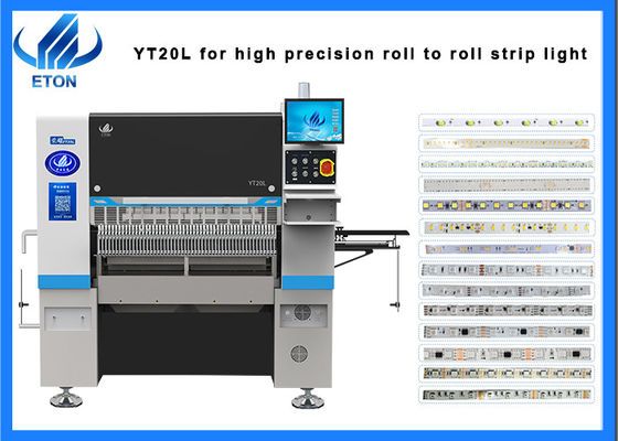 Máquina SMT de precisión para el ensamblaje de tiras LED blandas 0201 Componente Capaz