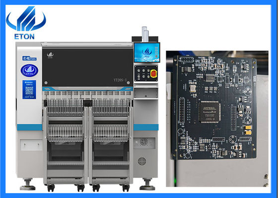 Máquina SMT de PCB de 500×300 mm 20 cabezas cableado flexible modos de colocación avanzados para la producción de velocidad