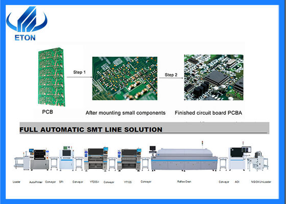 Máquina SMT de PCB de 500×300 mm 20 cabezas cableado flexible modos de colocación avanzados para la producción de velocidad
