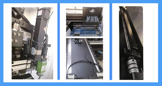 Cadena de producción de SMT del microprocesador del LED máquinas de la selección y del lugar de la alta precisión 45000 CPH SMT