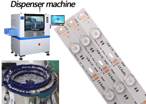 Longitud automática de la máquina dispensadora de pegamento de 1800 mm con sistema de posicionamiento CCD
