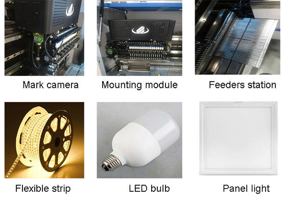 selección de alta velocidad de 200K CPH y luz de tira de la máquina HT-F9 LED del lugar que hace la máquina